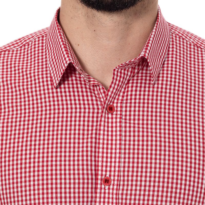 Camisa de cuadros discount roja con blanco