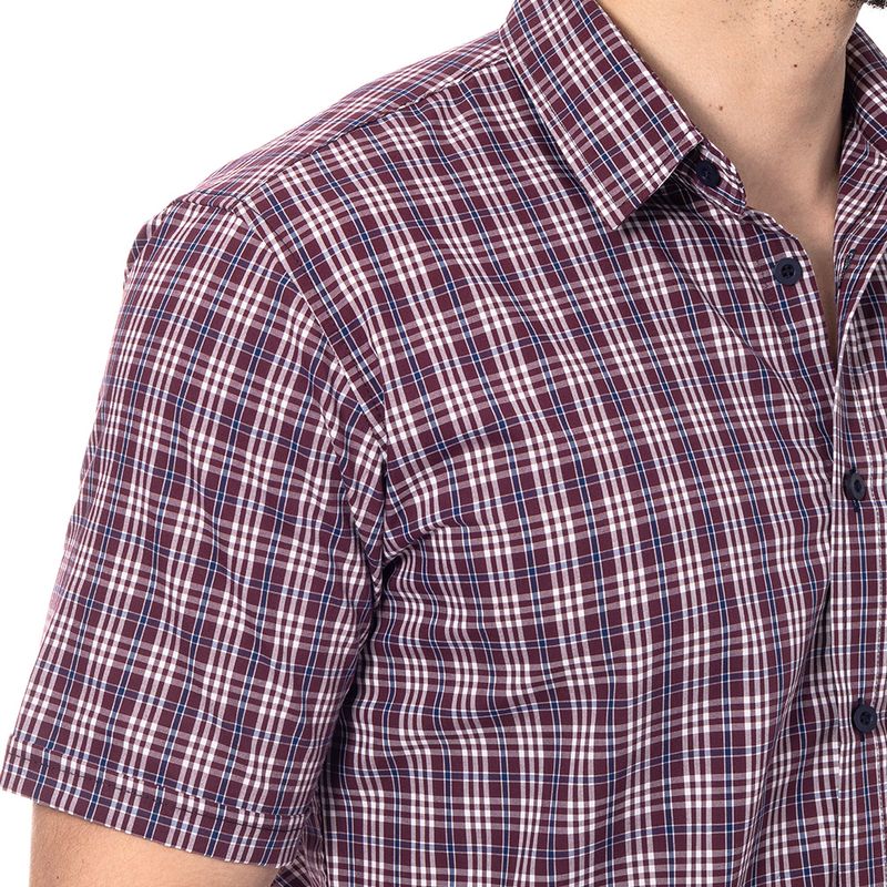 camisa-elaborada-en-algodon-100-mangas-cortas-estampado-a-cuadros-tartan-co-cun-004-4