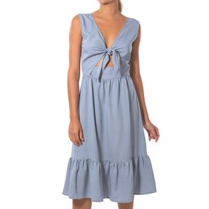 Vestido Midi con Nudo