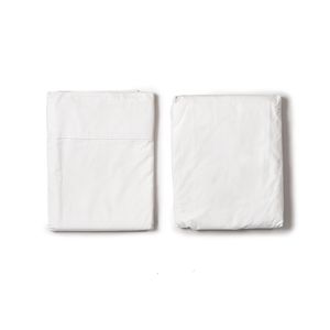 Set Sábanas Best Home Essential Blanco 285 Hilos de 2 piezas