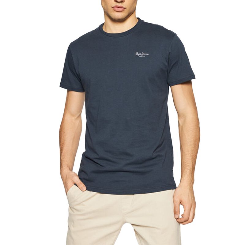 pepe-jeans-t-shirt-derek-pm508011-granatowy-regular-fit