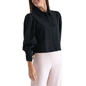 Estrella Blusa Algodon Negra