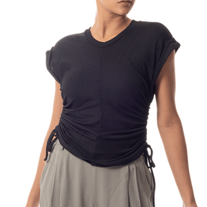 Top Lace Up Negro