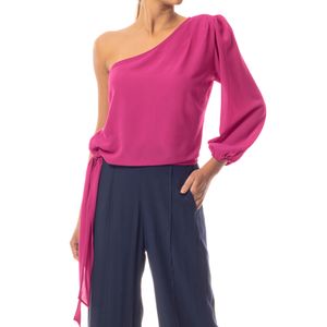 Top One Shoulder Fucsia