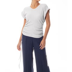 Top Lace Up Blanco