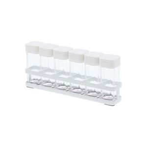 Botellas de Especias C/Rejilla 6PCS Blan