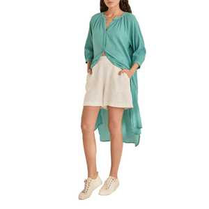 Vestido Kaftan Vaporoso Turquesa
