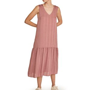 Vestido Largo Fluido Terracota