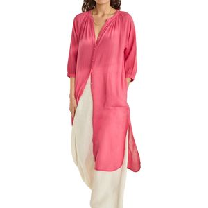 Vestido Kaftan Vaporoso Rosa