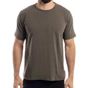 Basic T-Shirt Cuello Redondo Verde Oliva