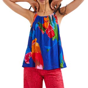 Blouse Straps Rodas Azul Klein