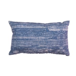 Cojín con Textura Azul Rectangular