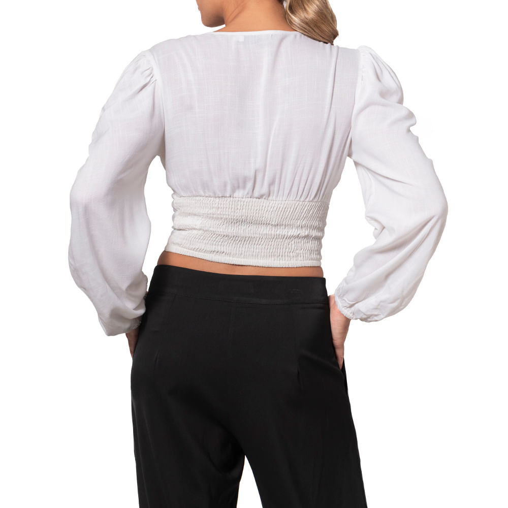 Chikka V Neck L S Lace Top Birch
