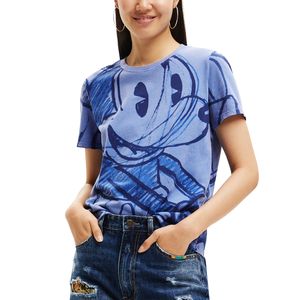 T-Shirt Mickey Trazos Azul Noche