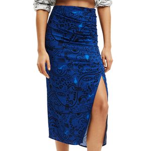 Skirt Knee Lida Azul Mineral