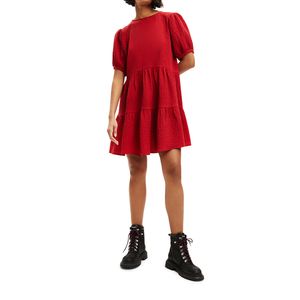 Dress Short Sleeve Luna Borgona
