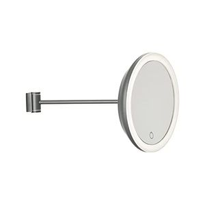 Espejo De Pared 5X Magnifying & Light Gris