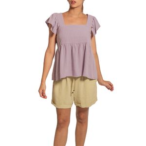 Top Peplum Lila