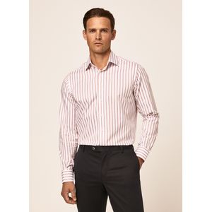 Shirt Wide Stripe White Rust