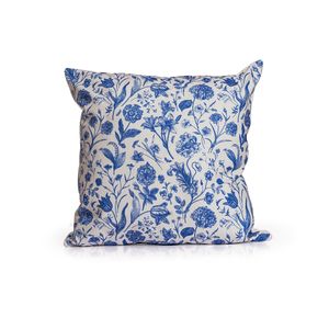 Cojin Floral Blue Cuadrado