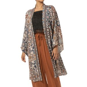 Mosaics Print Kimono