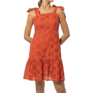 Eyelet Dress Naranja
