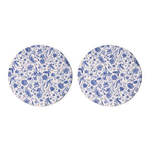 Individuales Floral Blue Pack 2 - Redondos