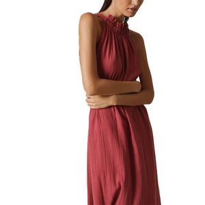 Vestido Halter Frambuesa