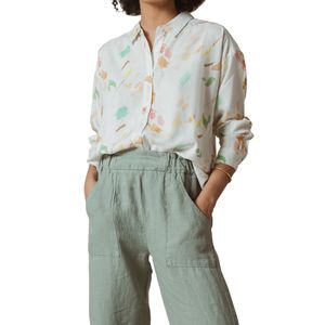 Camisa Flor Acuarela Crudo