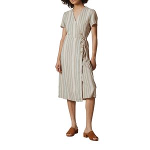Vestido Rayas Color Khaki