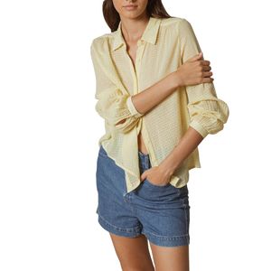 Camisa Voile Algodon Manzana