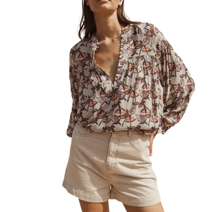 Camisa En Georgette Piedra