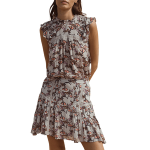 Falda En Georgette Piedra