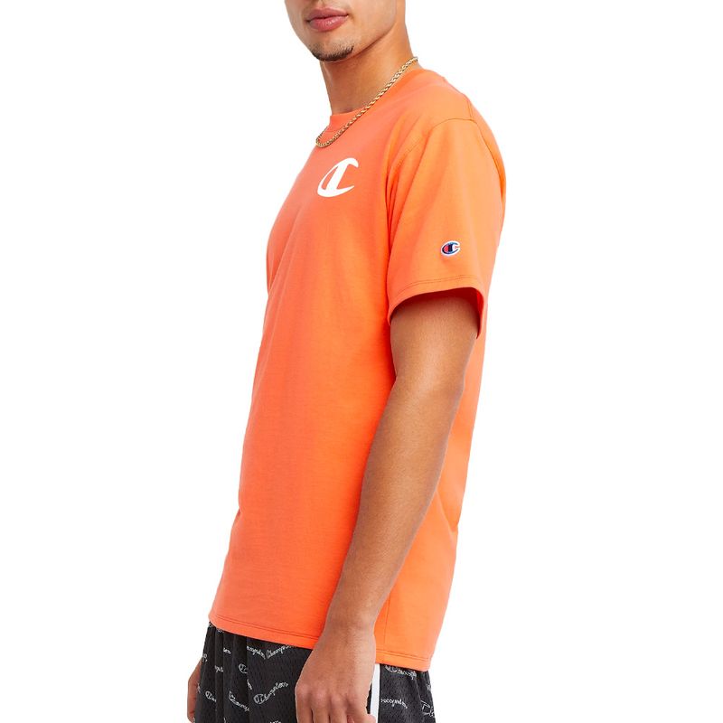 Laser orange graphic store tee