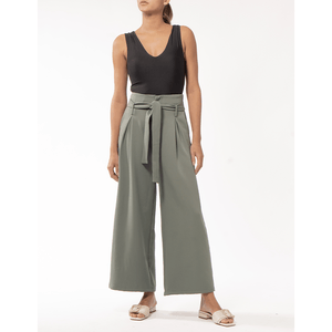 Pantalon Paper Bag Verde