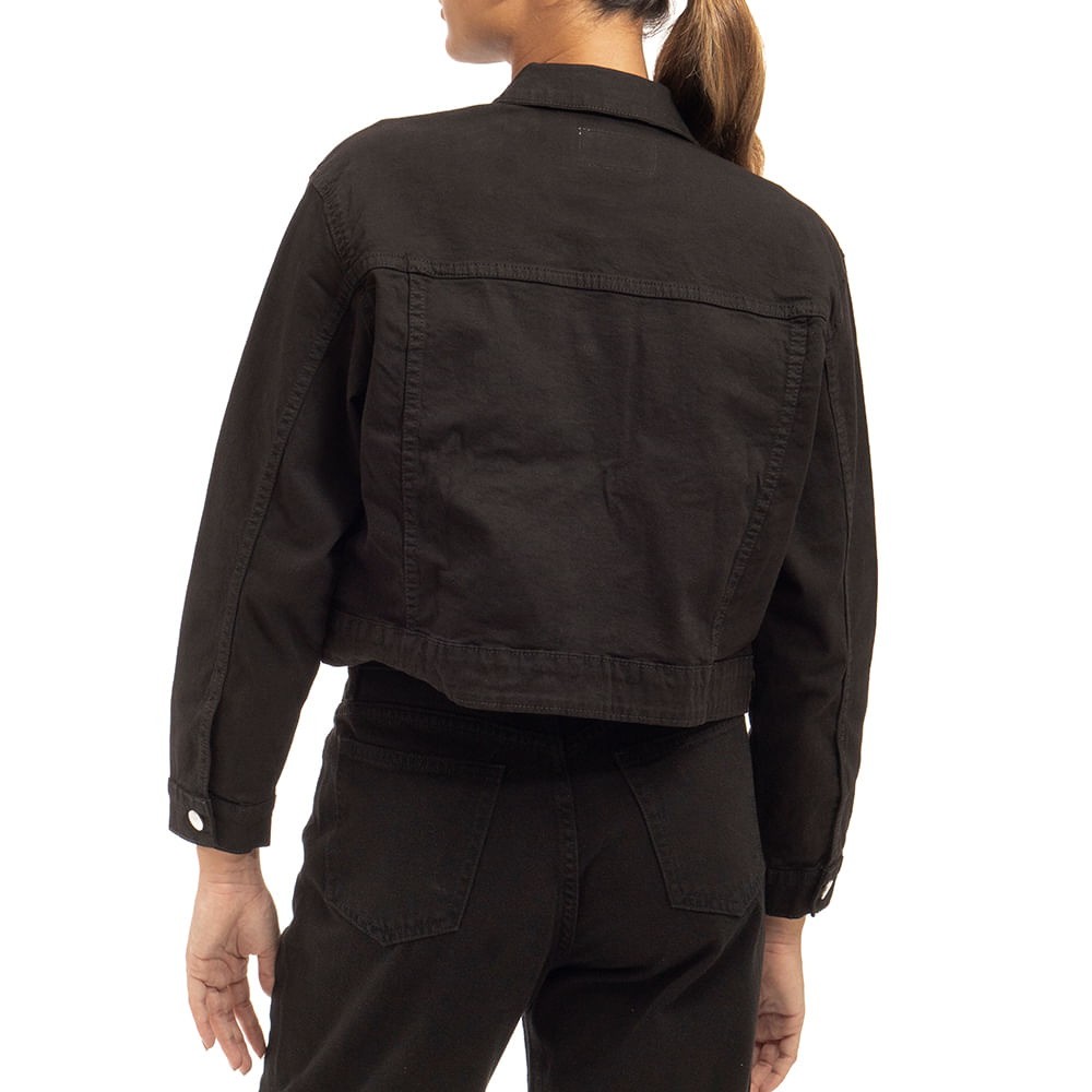 Baggy Denim Jacket Negro - Unity Stores