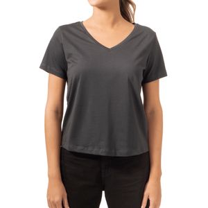 T-Shirt V Neck Jet Black