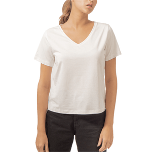 T-Shirt V Neck White