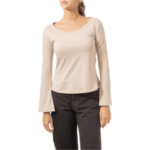 T-Shirt Ls Simply Taupe