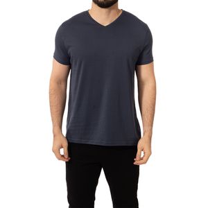 T-Shirt Algodon Pima V Neck Indigo