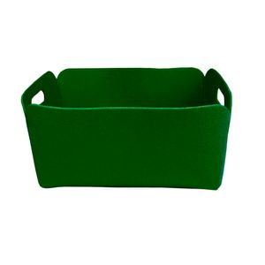 Rectangle Holdall Basket Poly Felt Green