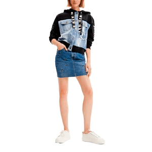 Skirt Short Fal Mickey Em Medium Wash