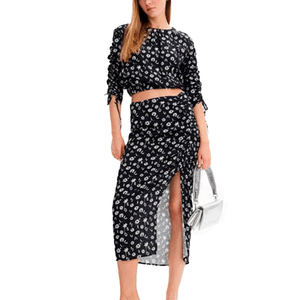 Skirt Knee Fal Zury Negro