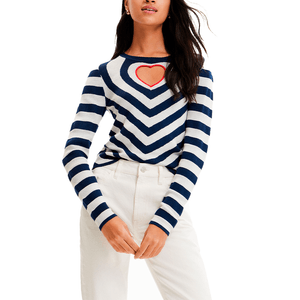 Thin Gauge Pullover Jers Jade Navy