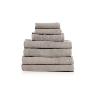 Set de 7 Toallas de Baño Home Basics Gris