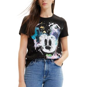 TShirt Short Sle Ts Mickey Crash Negro