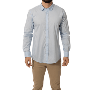 Camisa Poplin Celeste