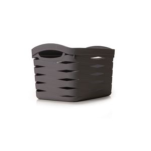 Canasta 36X26X24 Gris Claro