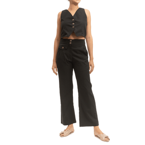 Pantalon Bolsillos Negro