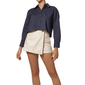 Camisero Crop Blue Indigo